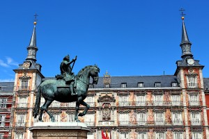 Estatua de Felipe III plaza Mayor Madrid