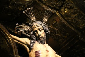 Cristo en la cruz catedral Jerez de la Frontera Cádiz autor Manuel Ramallo