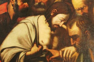 Pintura de Jesús y los apóstoles con el dedo en la llaga catedral de Jerez de la Frontera Cádiz