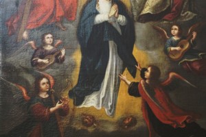 Pintura de la Ascensión de la Virgen catedral de Jerez Cádiz autor Manuel Ramallo